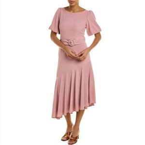 Blush TAYLOR asymmetrical midi dress NWT